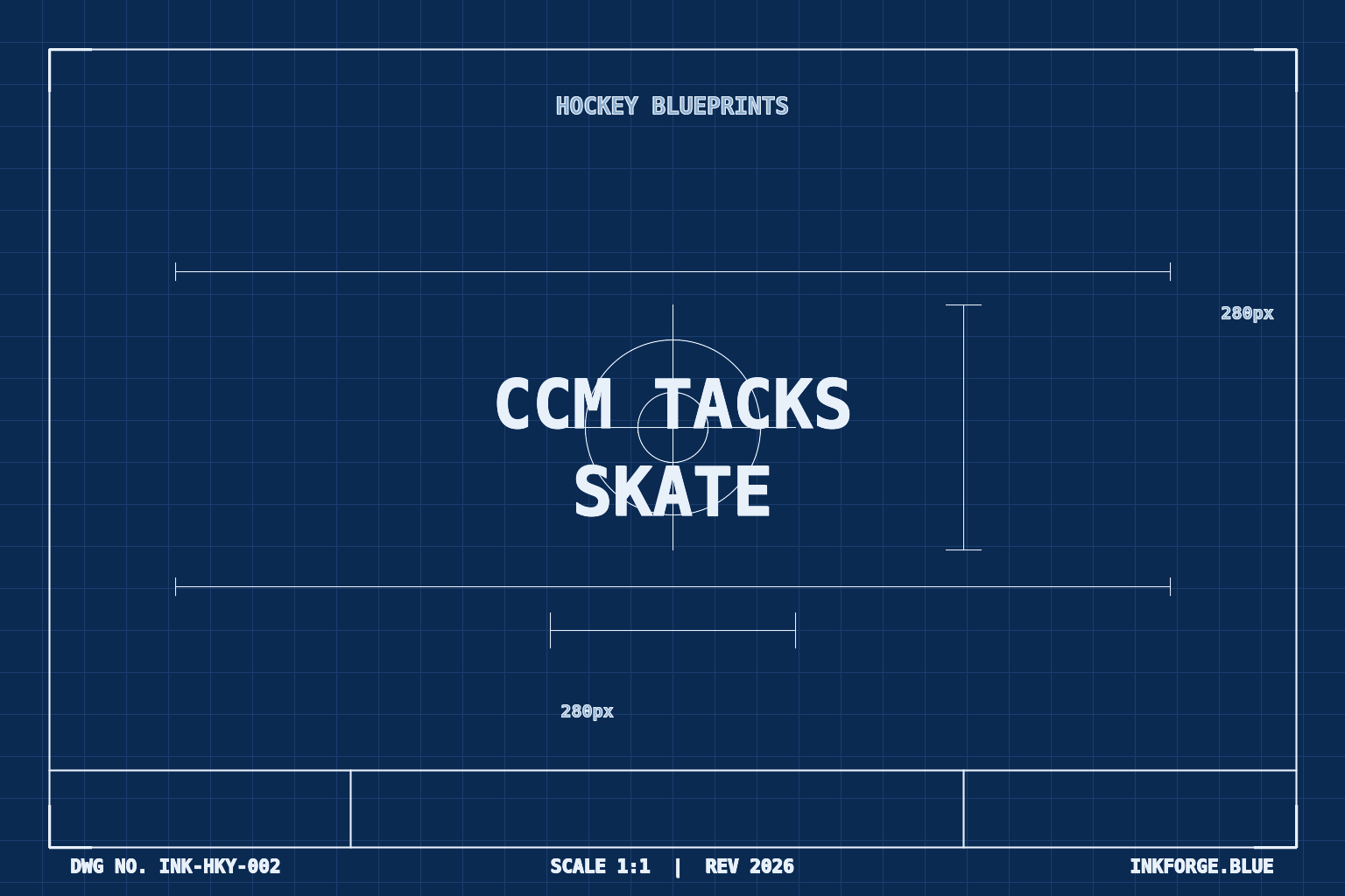 CCM Tacks Hockey Skate Blueprint