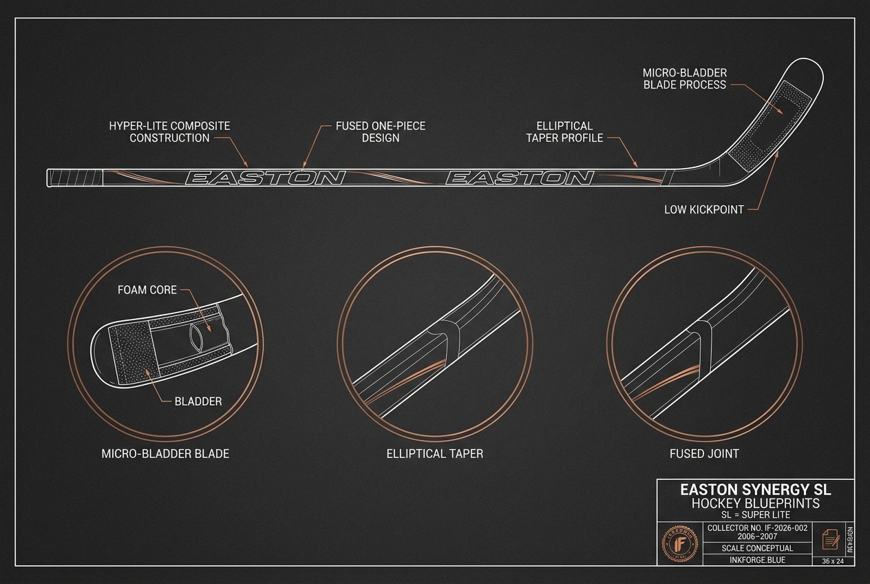Easton Synergy SL Blueprint — Carbon Composite Hockey Stick Digital Download