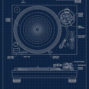 Technics SL-1200 Blueprint — Direct Drive Turntable System Digital Download