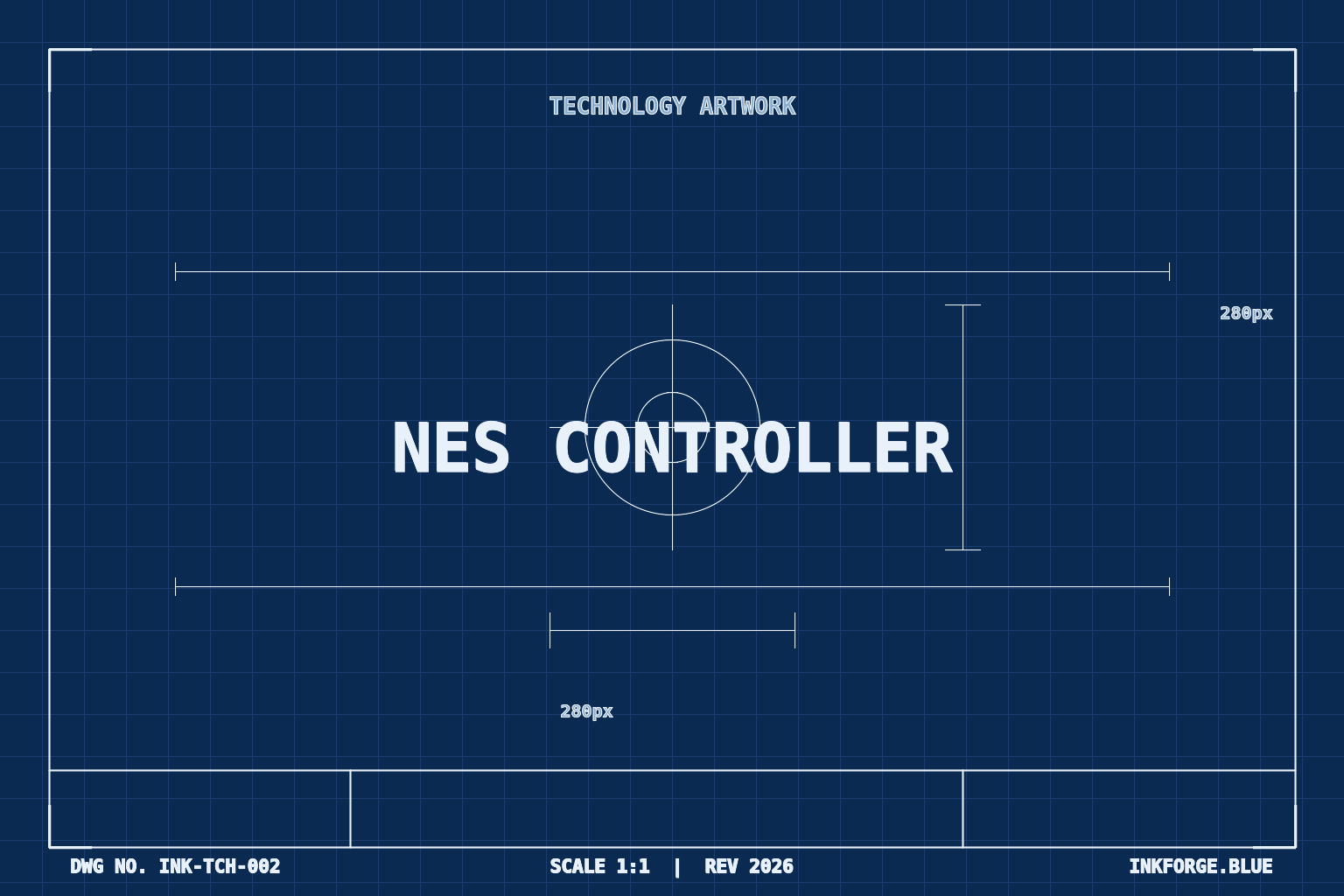 Original NES Controller Blueprint